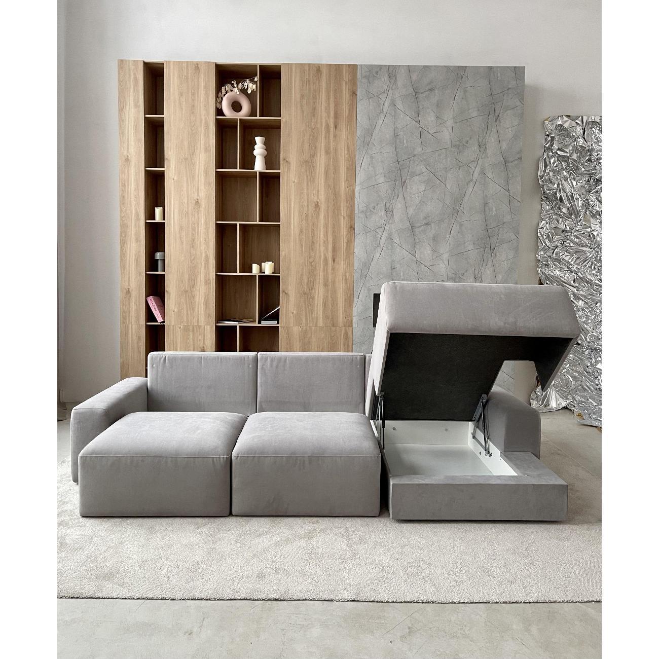 Диван mebelroom Угловой диван Леон, лофт, с независимым пружинным блоком, механизм Еврокнижка, 320х170х80 см