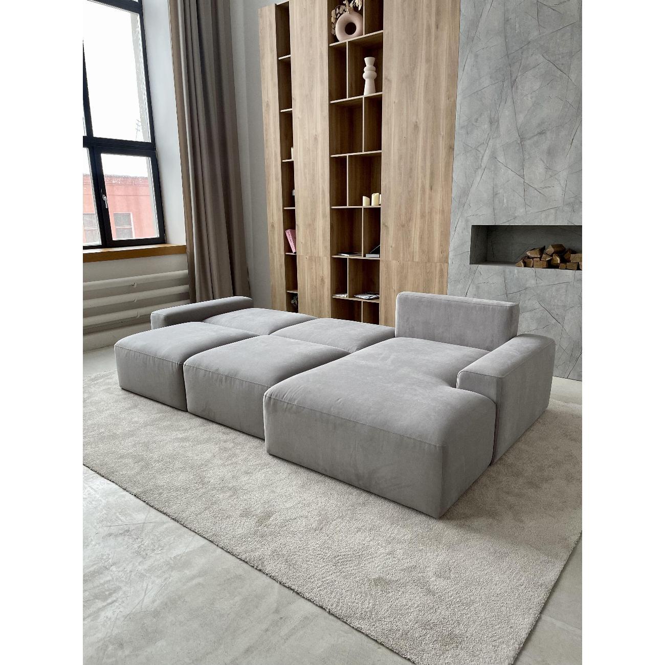 Диван mebelroom Угловой диван Леон, лофт, с независимым пружинным блоком, механизм Еврокнижка, 320х170х80 см