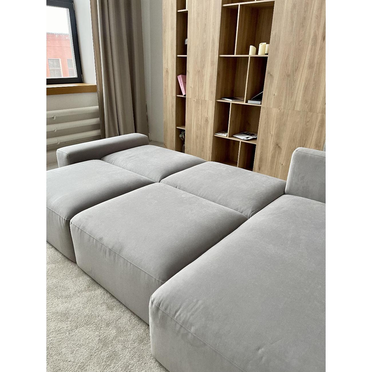 Диван mebelroom Угловой диван Леон, лофт, с независимым пружинным блоком, механизм Еврокнижка, 320х170х80 см