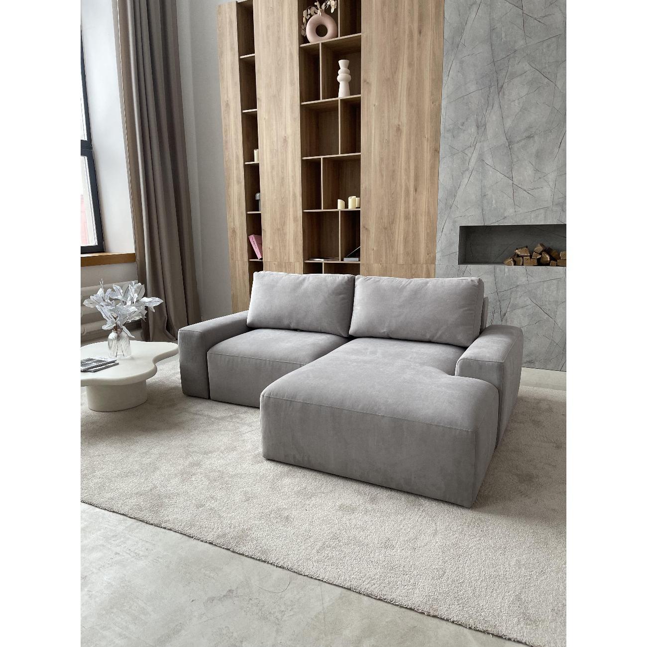 Диван mebelroom Mebelroom.shop, угловой диван Леон, лофт, с независимым пружинным блоком, механизм Еврокнижка, 255х170х80 см