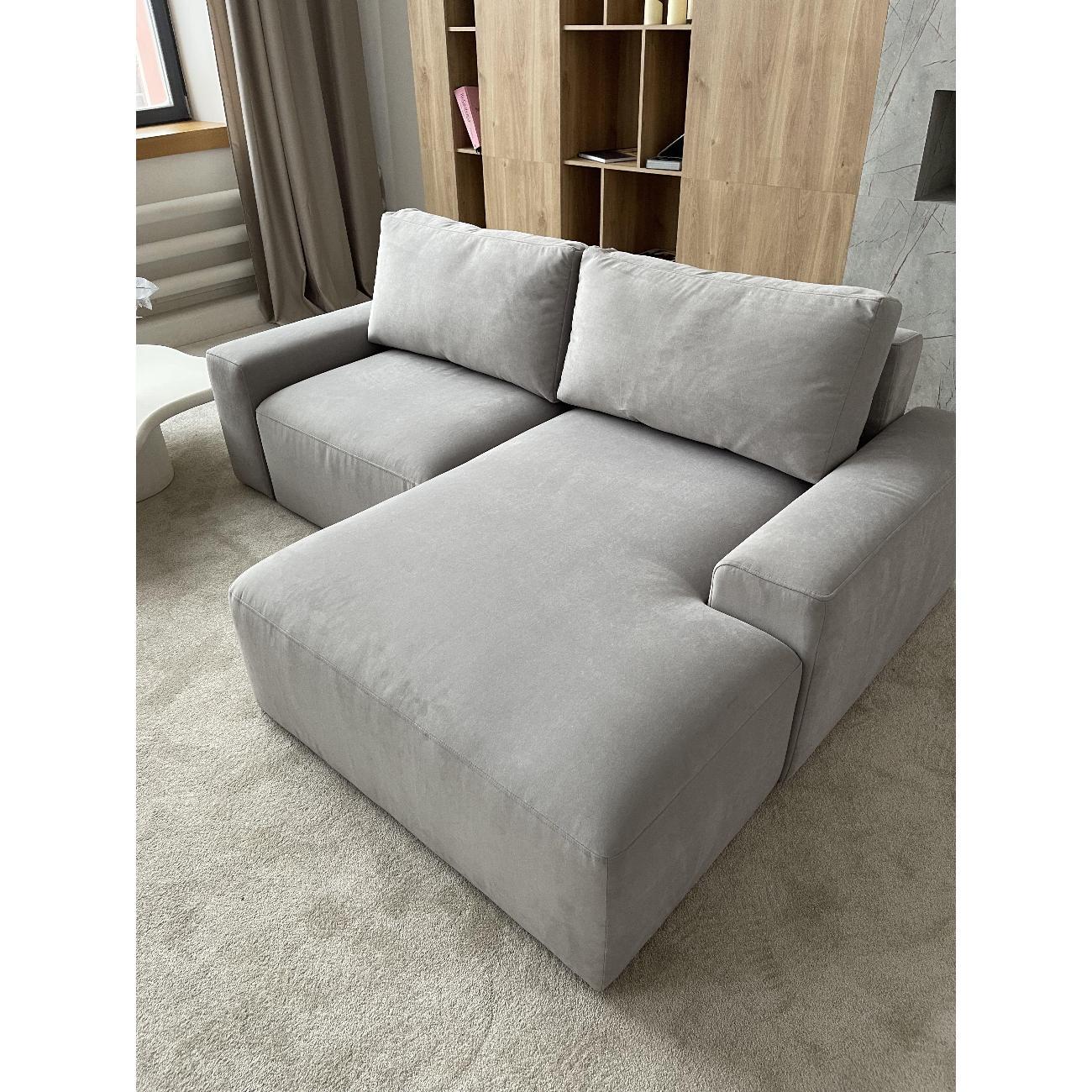 Диван mebelroom Mebelroom.shop, угловой диван Леон, лофт, с независимым пружинным блоком, механизм Еврокнижка, 255х170х80 см
