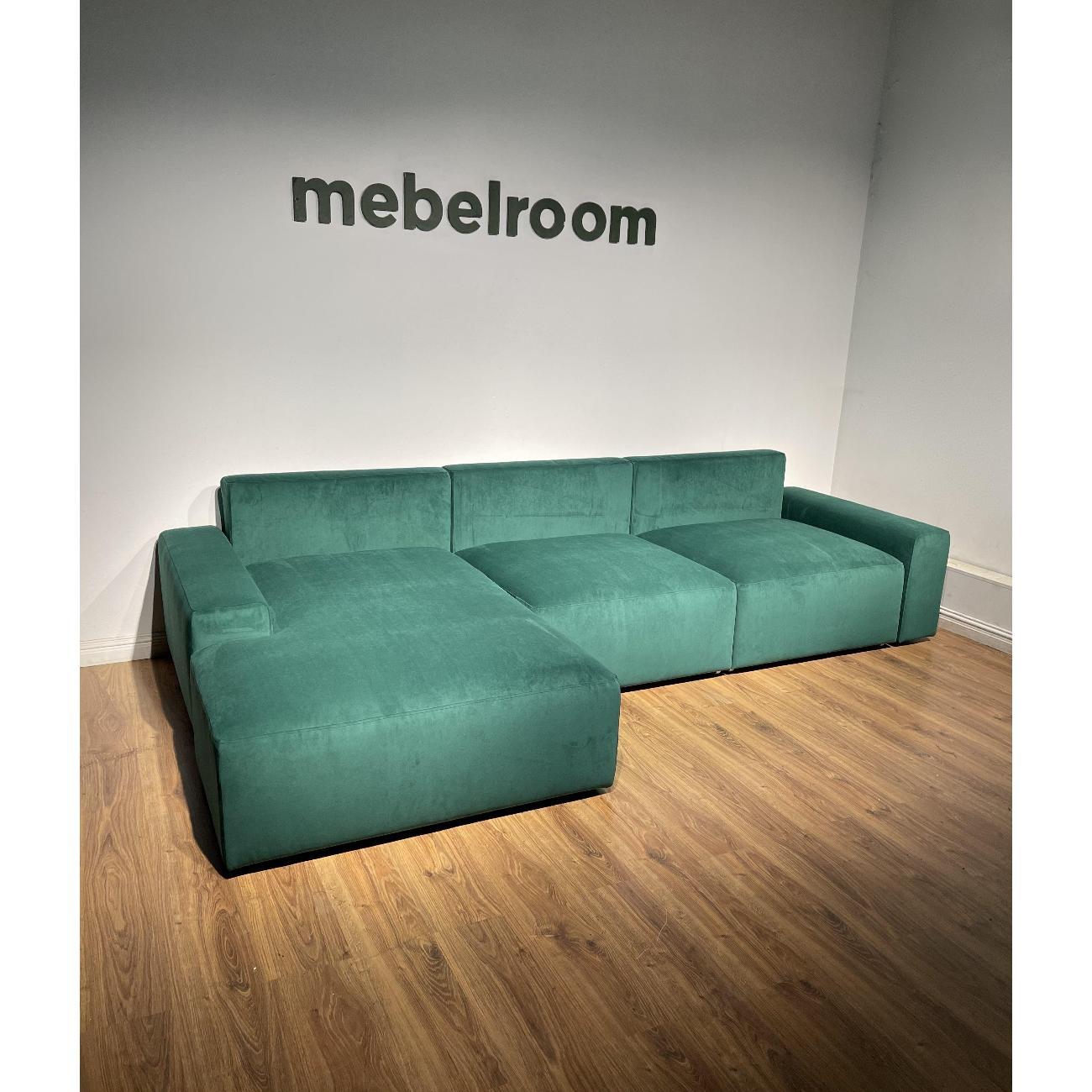 Диван mebelroom Угловой диван Леон, лофт, с независимым пружинным блоком, механизм Еврокнижка, 320х170х80 см