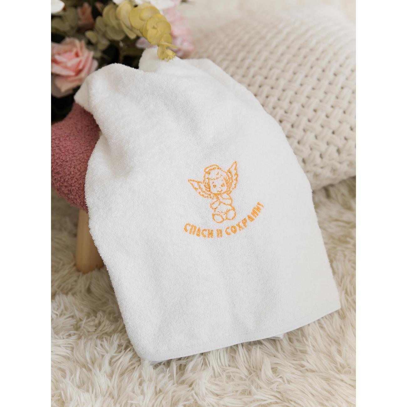 Крестильное полотенце Everliness Полотенце крестильное 90*90, белый