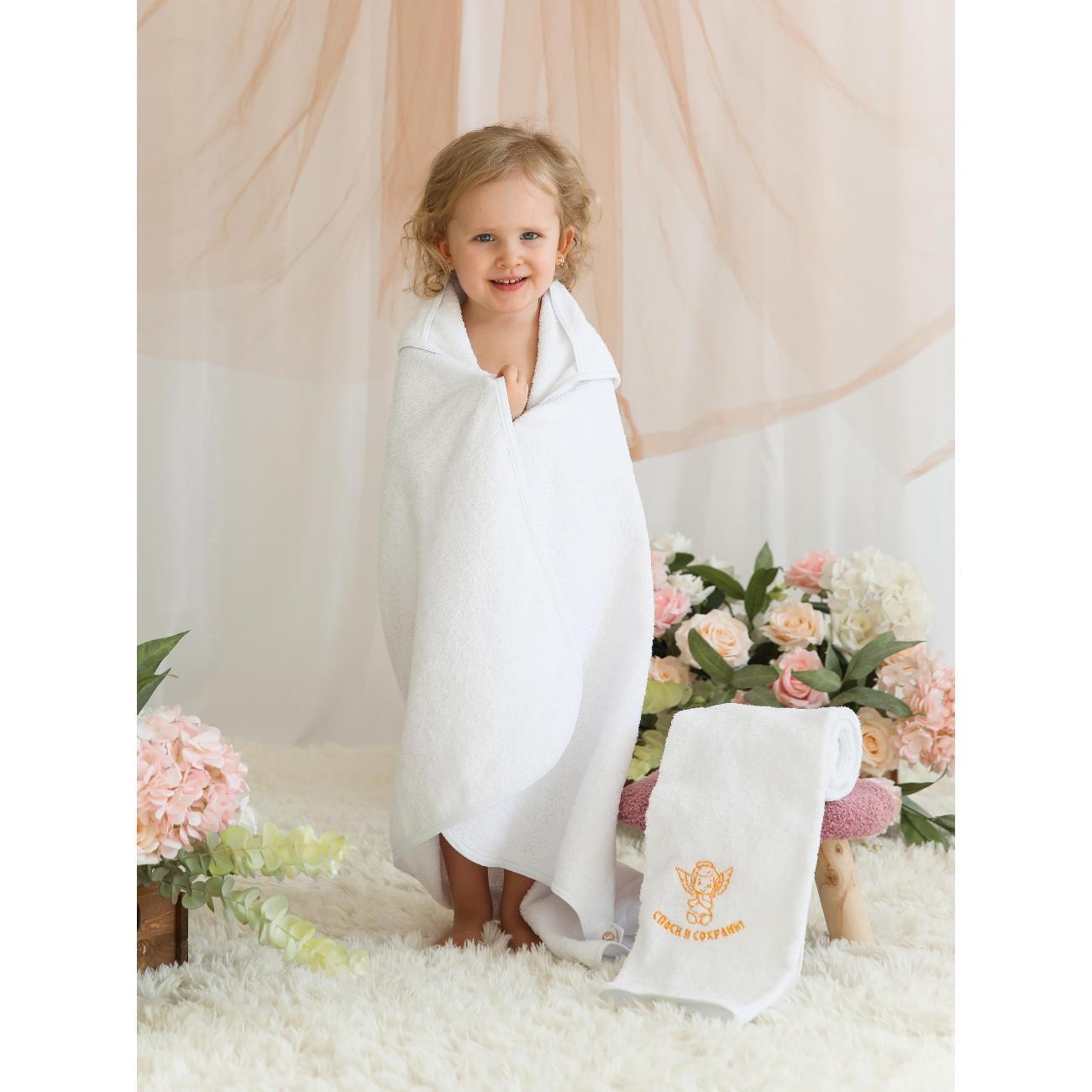 Крестильное полотенце Everliness Полотенце крестильное 90*90, белый