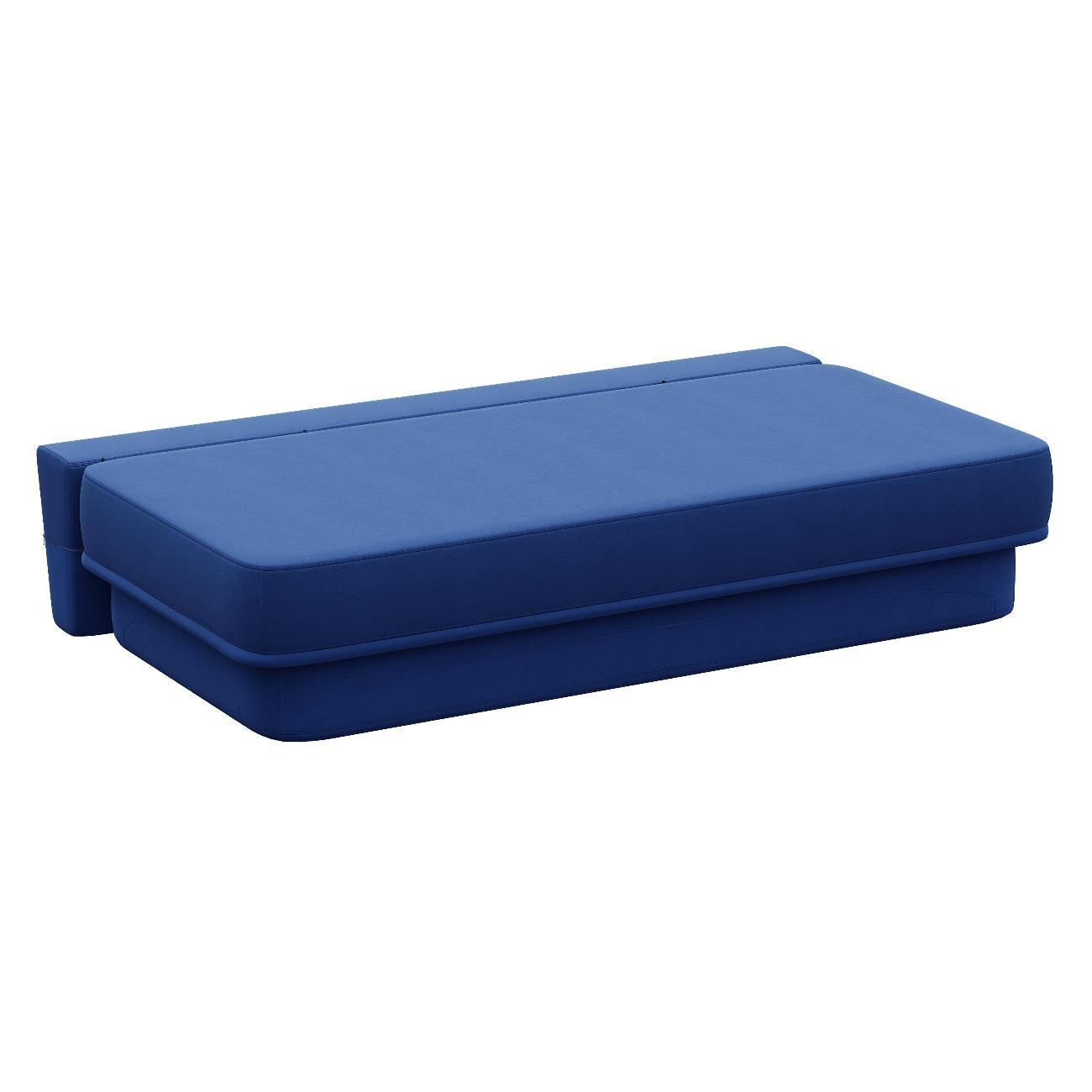 Диван бескаркасный Div-one Клиффорд синий, диван прямой