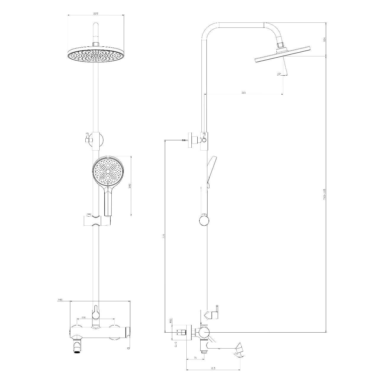 Душевая система DQ Душевая система DA1773701