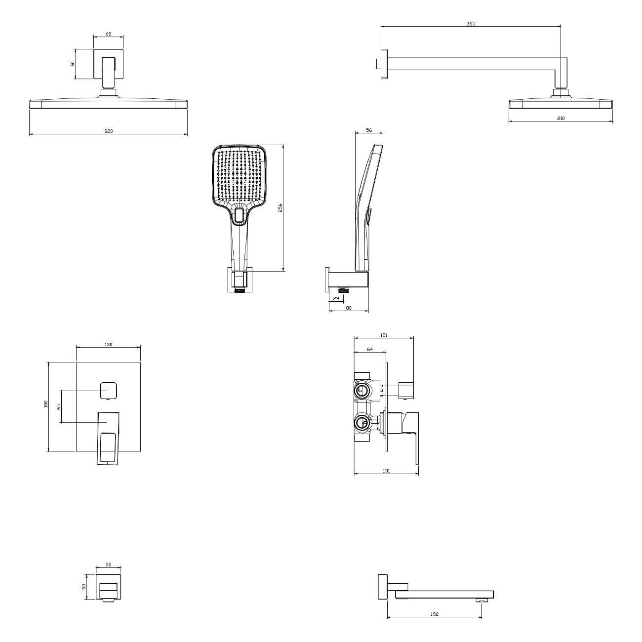 Душевая система DQ DA1715605