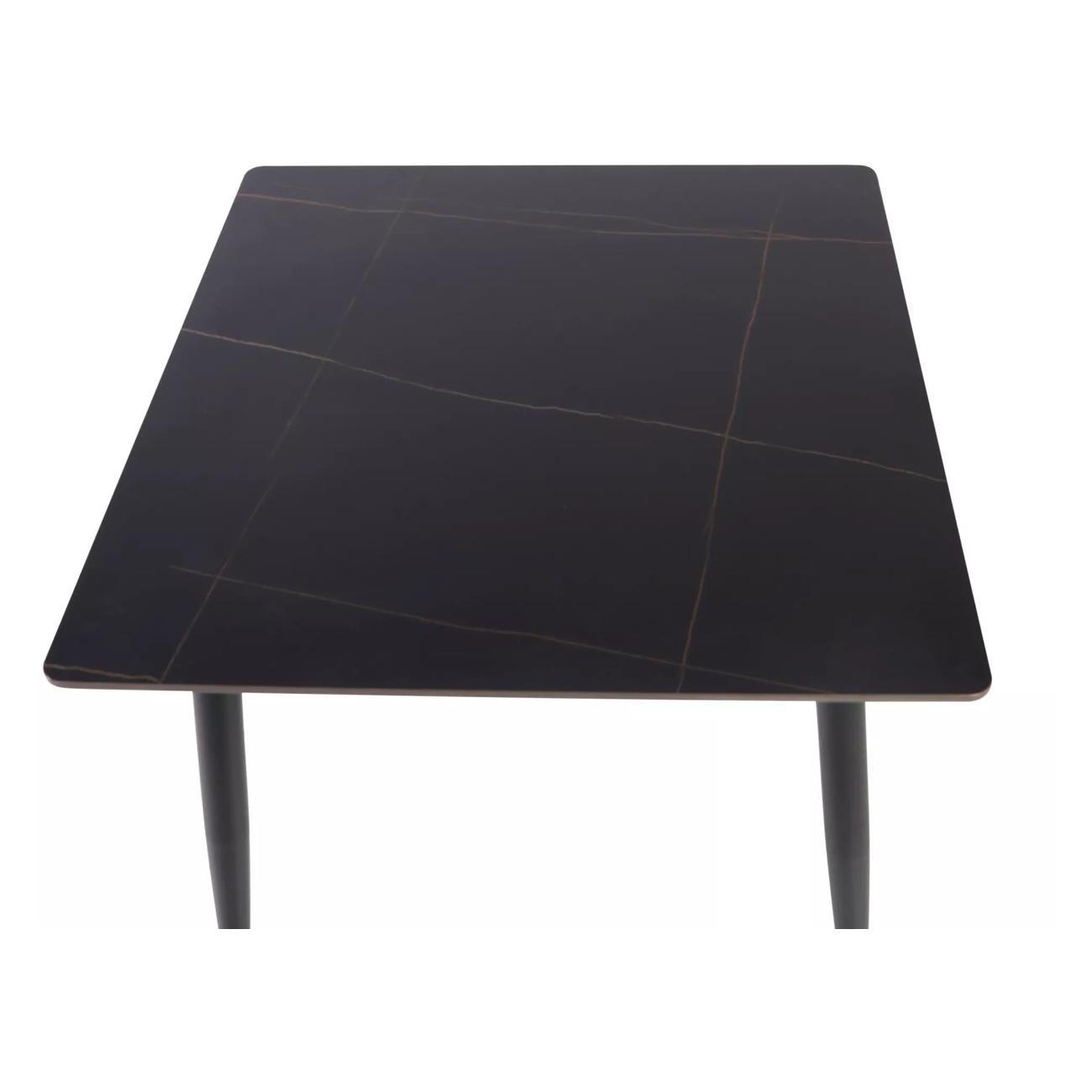 Стол обеденный Signal Рион черный 80/80