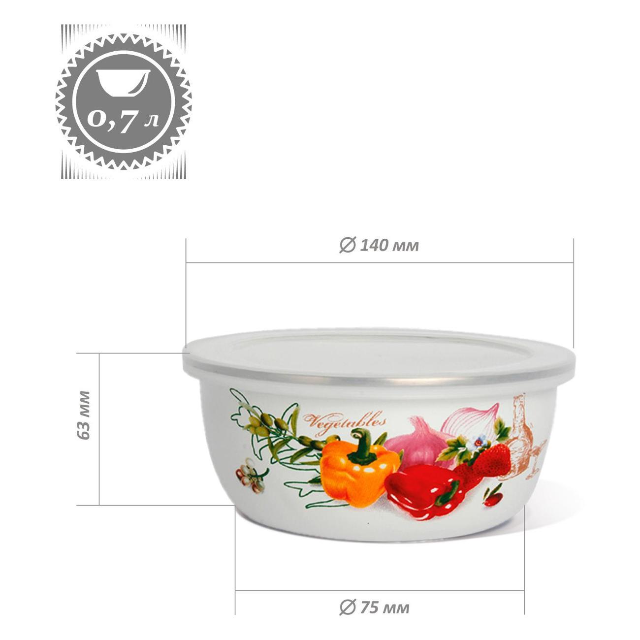 Набор салатников Zeidan из нержавеющей стали с пластиковыми крышками 3шт 1,5л 2,5л 4л