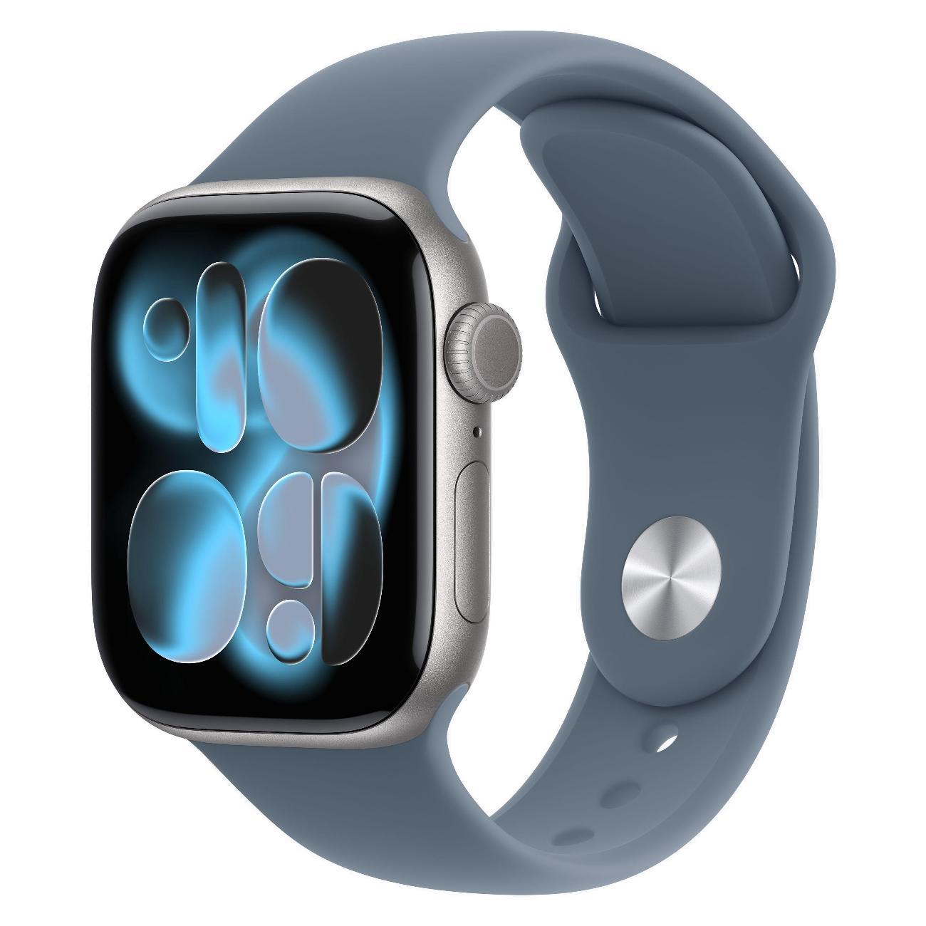 Смарт-часы Apple Watch Series 11 42mm Space Gray Aluminium Anchor Blue Sport Band