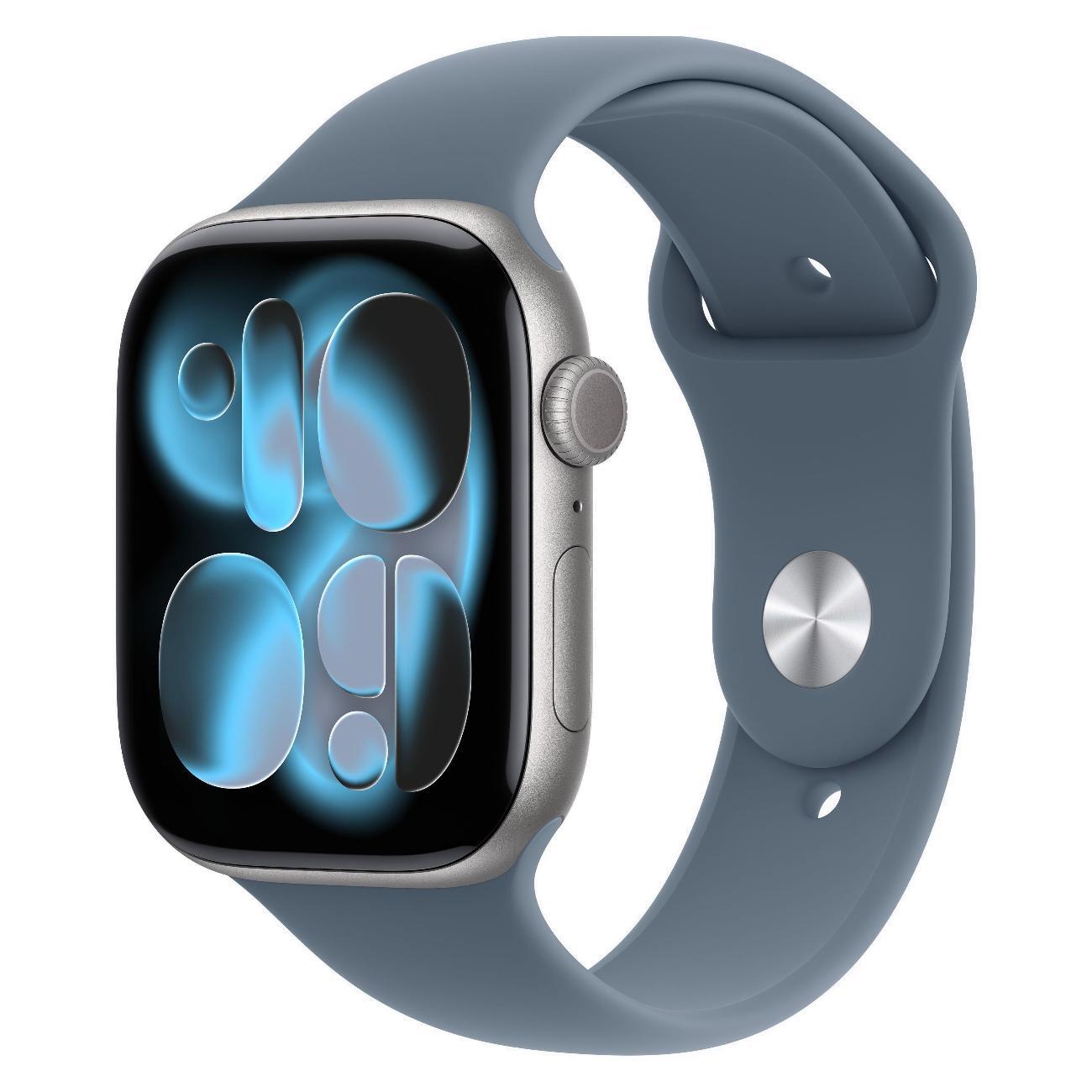Смарт-часы Apple Watch Series 11 46mm Space Gray Aluminium Anchor Blue Sport Band