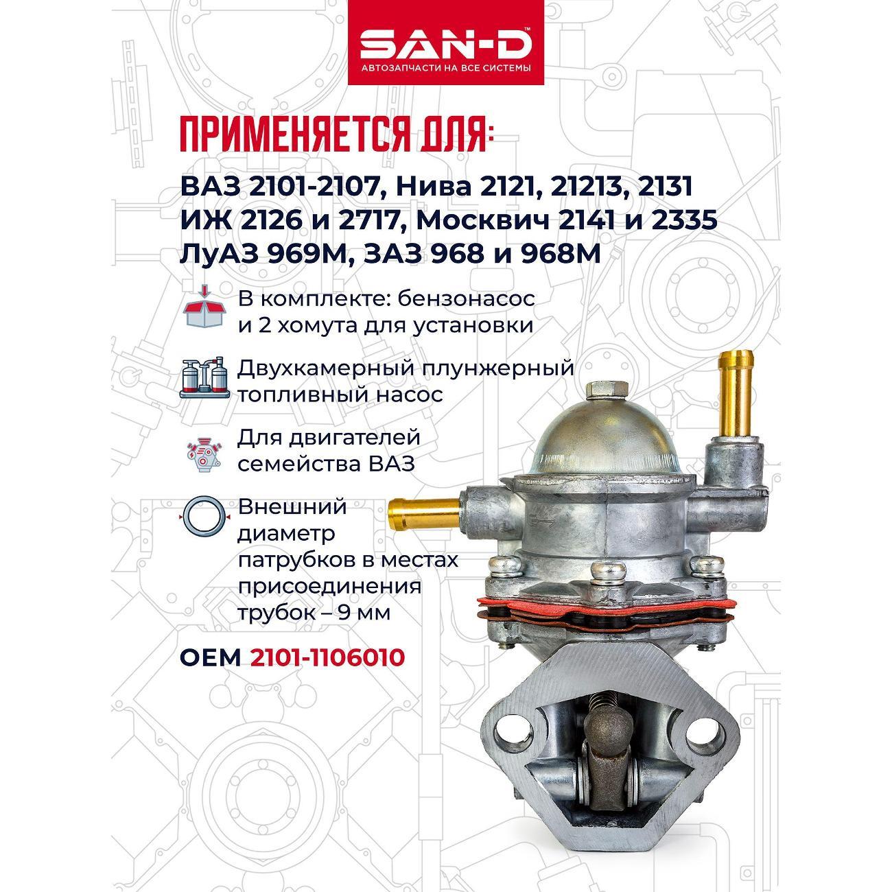 Насос топливный SAN-D BN2011