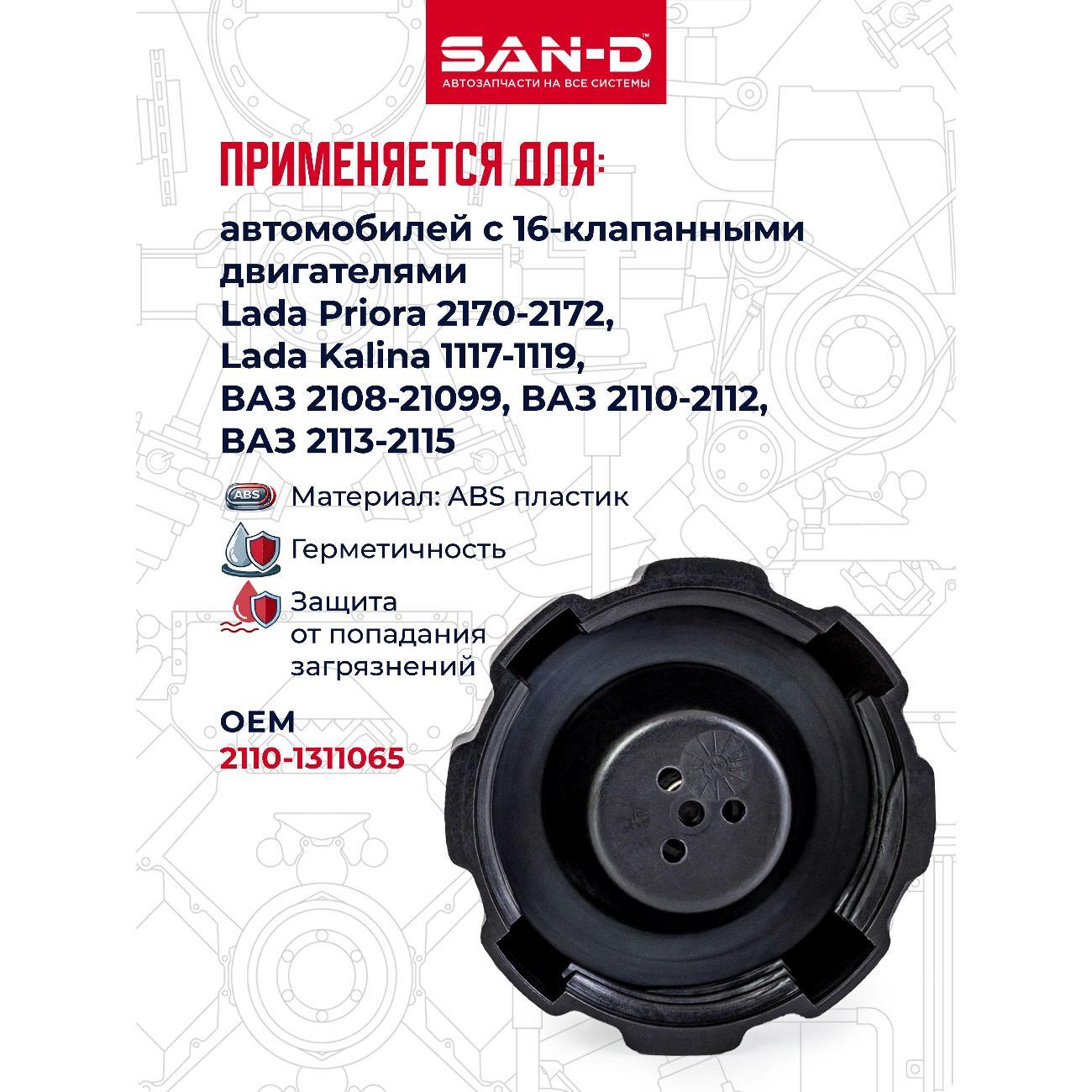 Крышка радиатора SAN-D KR2100