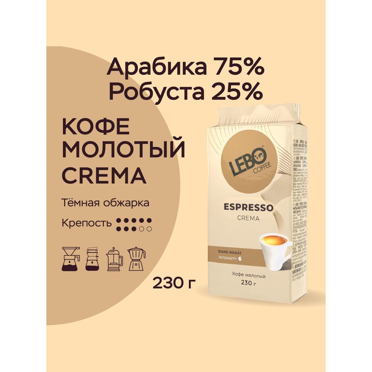 Кофе молотый Lebo ESPRESSO фото