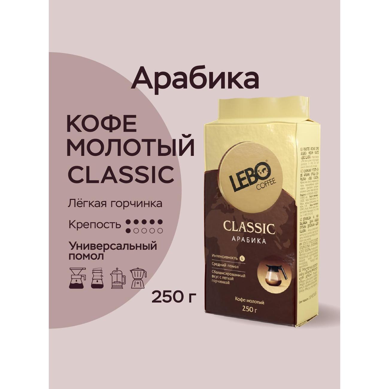 Кофе молотый Lebo ESPRESSO фото