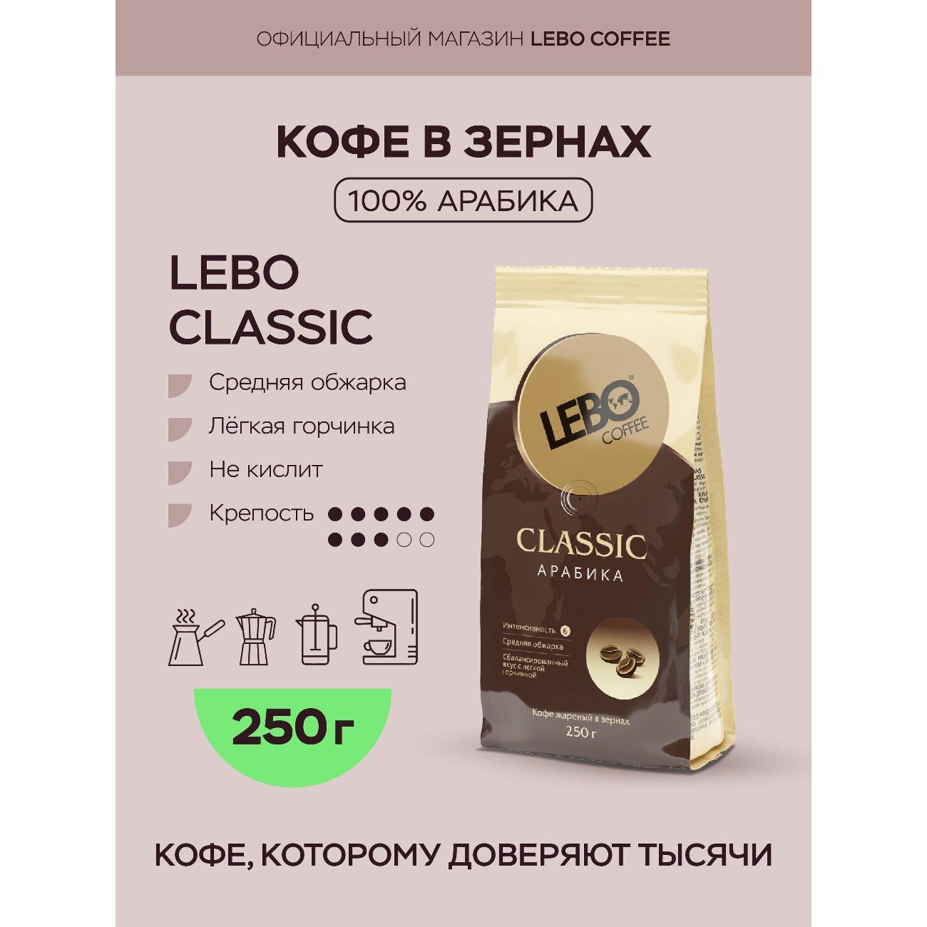 Кофе зерновой Lebo 4602076001101