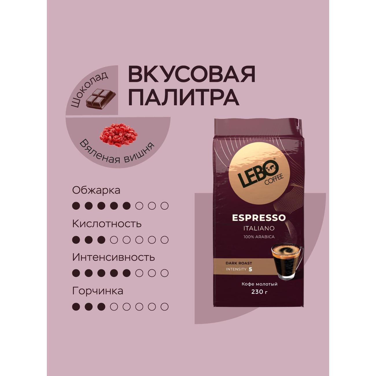 Кофе молотый Lebo ESPRESSO