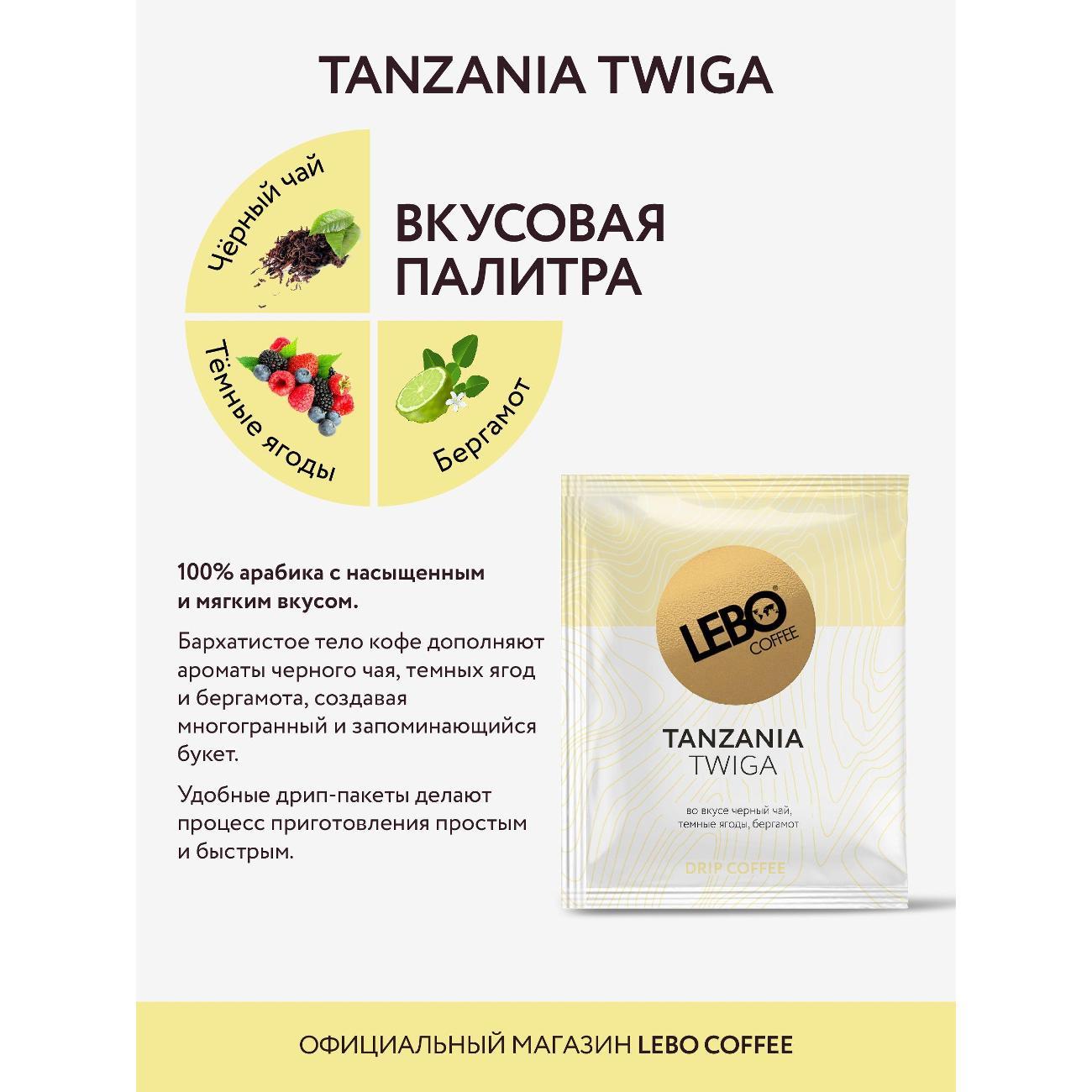 Кофе в дрип-пакетах Lebo по странам произрастания