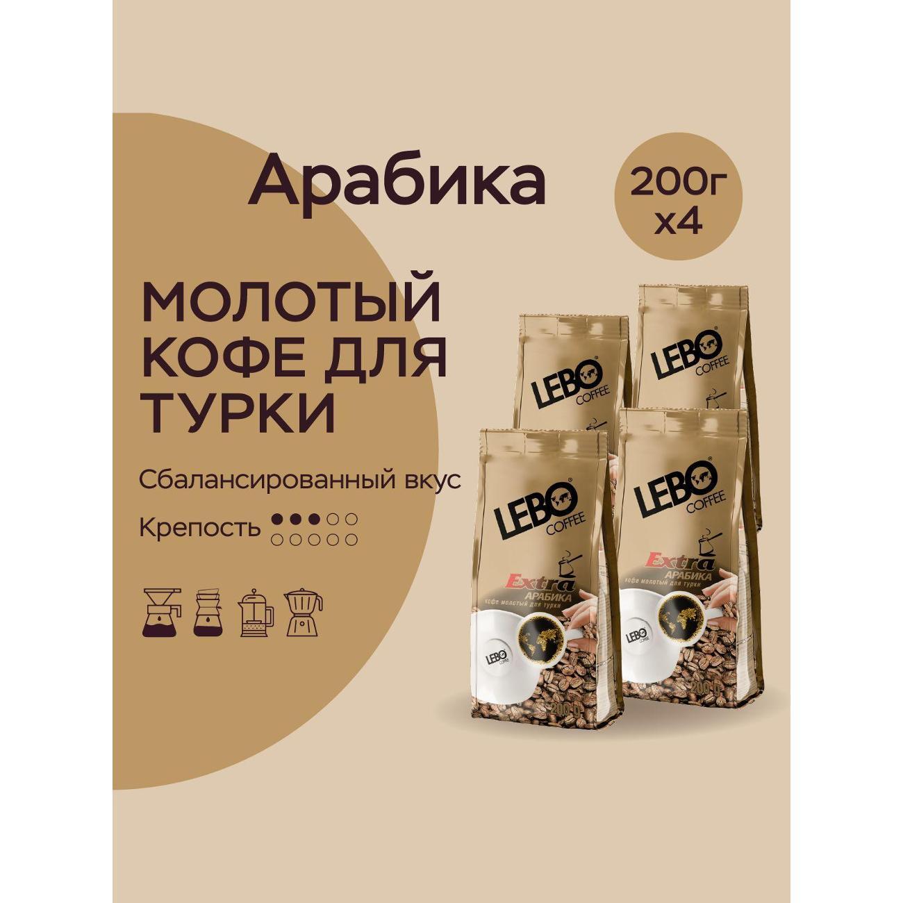 Кофе молотый Lebo для турки фото