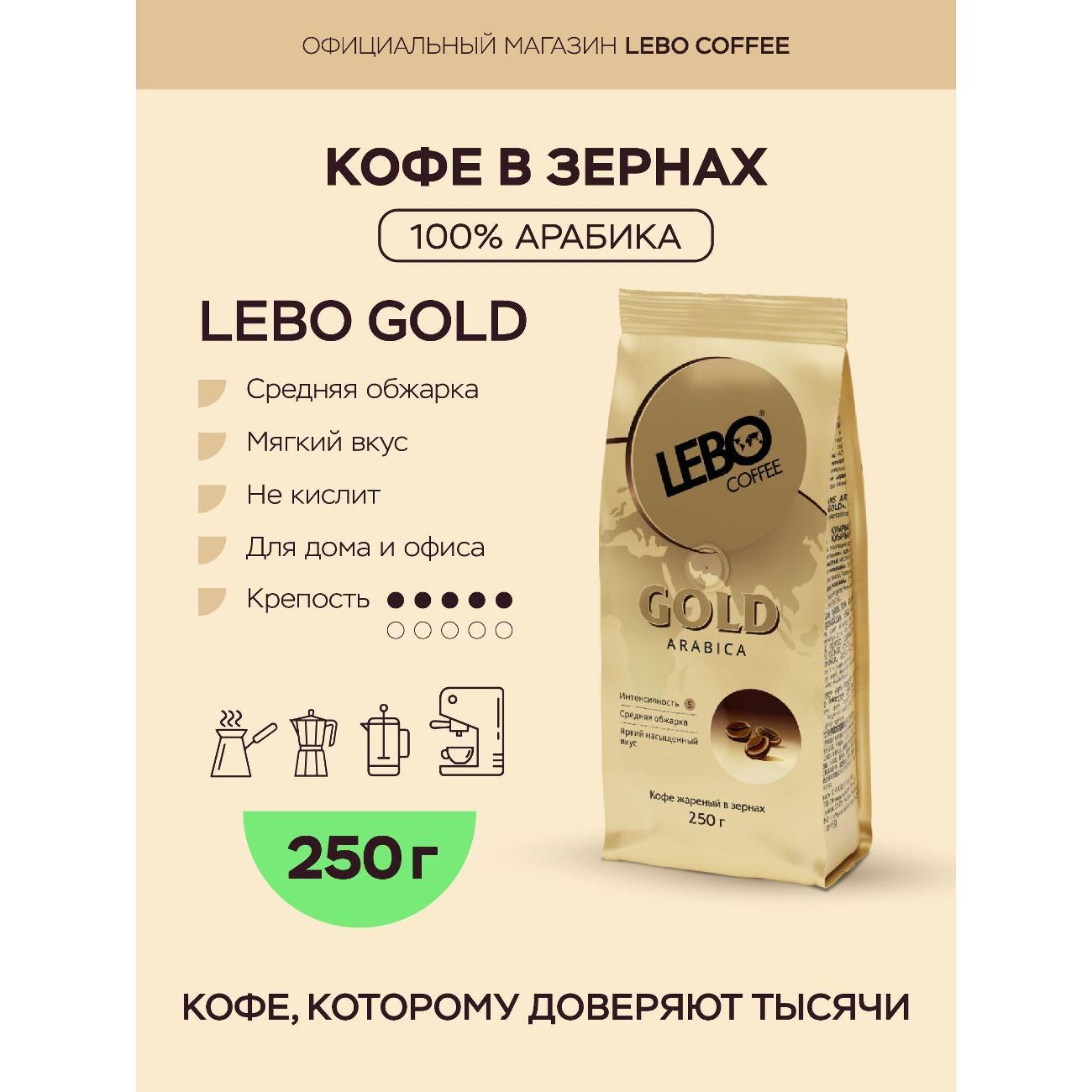 Кофе зерновой Lebo 4602076001101