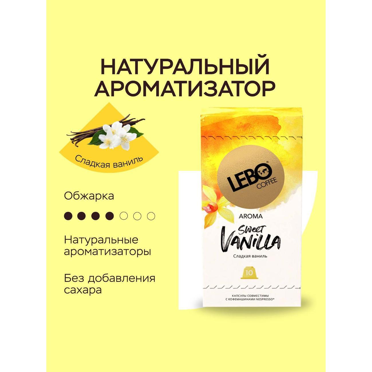 Кофе в капсулах Lebo Ароматика вкусы