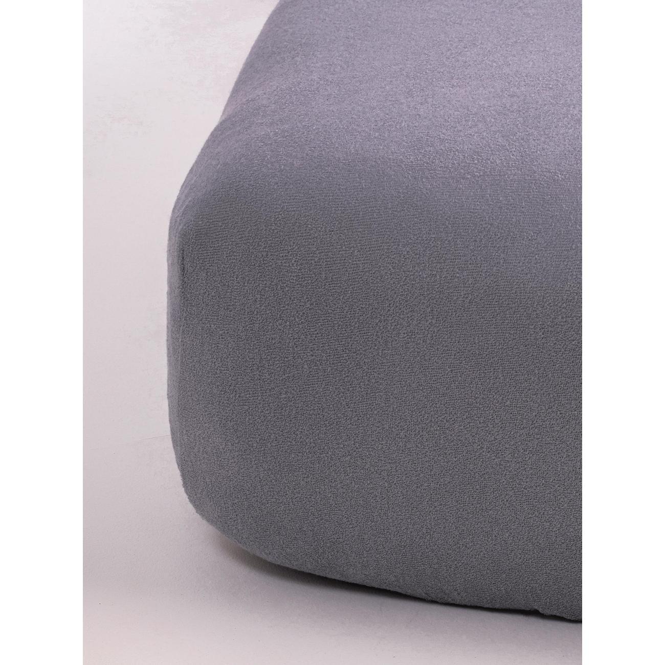 Простыня Alice Textile Махровая простыня темно-серая 90х200 см