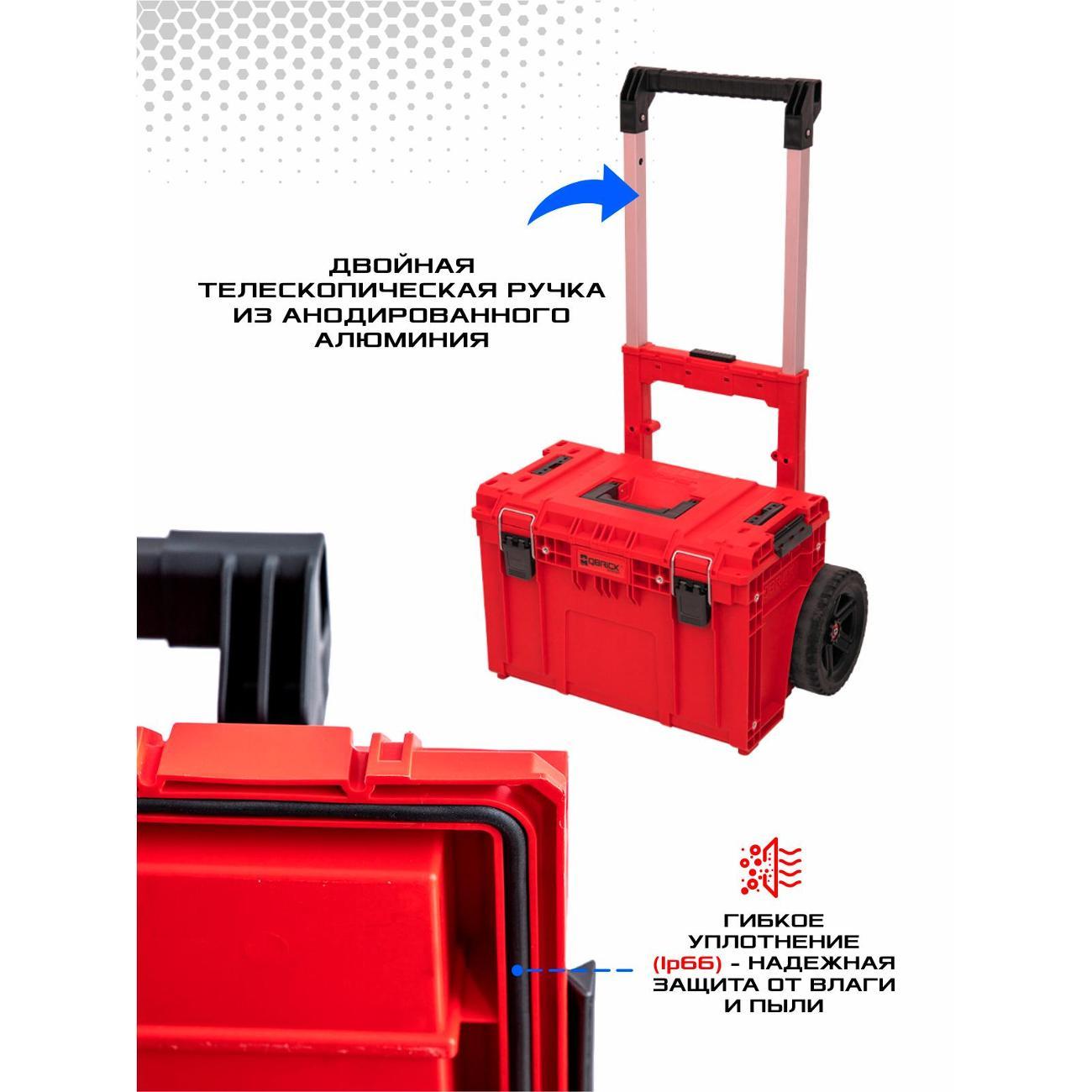 Ящик для хранения инструмента QBRICK SYSTEM PRIME SET 1 RED Ultra HD Custom