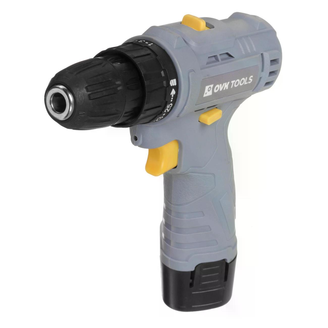 Дрель-шуруповерт OVK TOOLS OTCS1AA-12V-1.3A