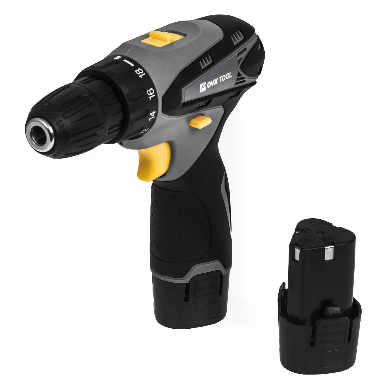 Дрель-шуруповерт OVK TOOLS OTCS1AA-12V-1.5A