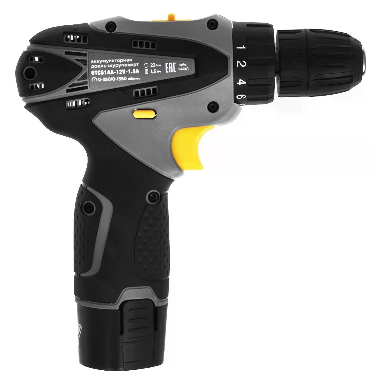 Дрель-шуруповерт OVK TOOLS OTCS1AA-12V-1.5A