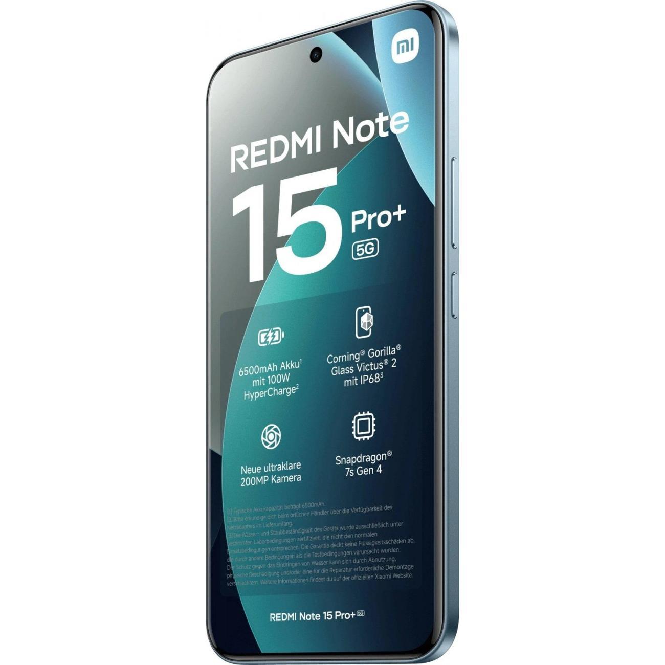 Смартфон XIAOMI Redmi Note 15 Pro Plus 5G 12/512GB, Glacier Blue