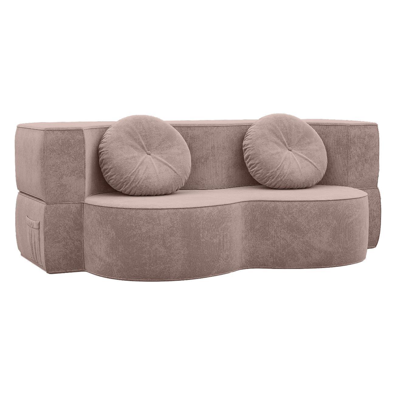 Диван бескаркасный Div-one Бескаркасный диван кровать раскладной прямой, бежевый Дадли Бенд