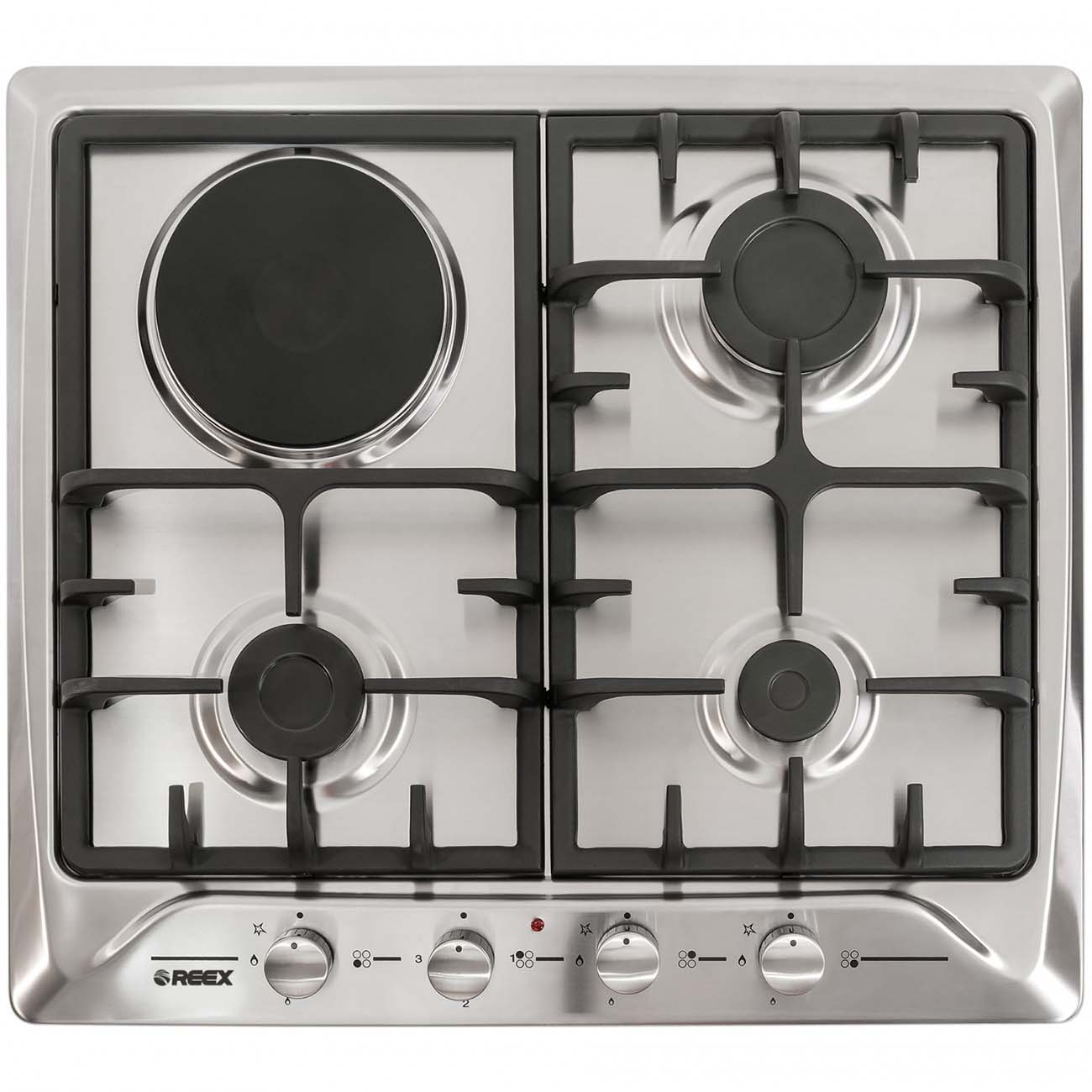 Встраиваемая газовая панель независимая Reex PG-631 нержавеющая сталь