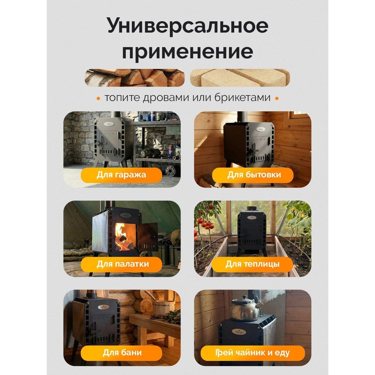 Печь Flamet буржуйка