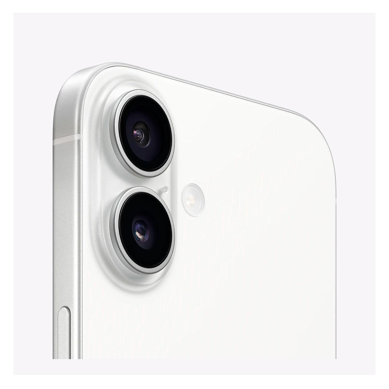 Смартфон Apple iPhone 16 - 128 ГБ - белый - SIM+eSIM