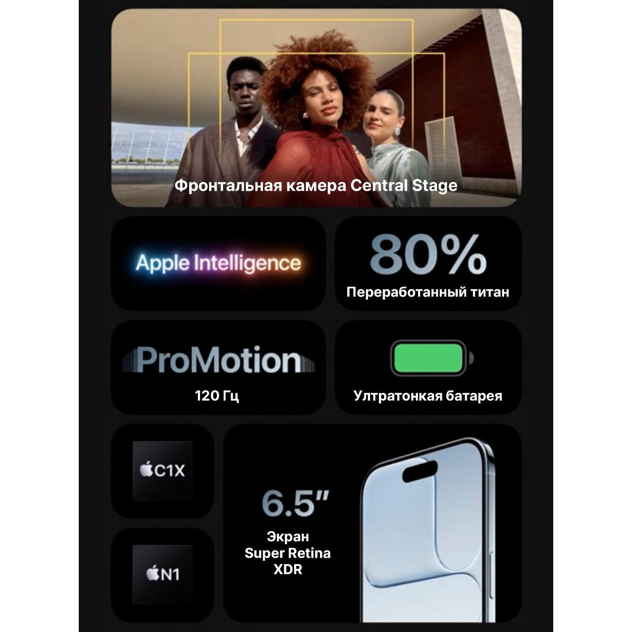 Смартфон Apple трансгран Apple iPhone 17 Air 256GB синий - eSIM (A3260 US/UAE, A3516 JP, A3517 IN/HK/UK)