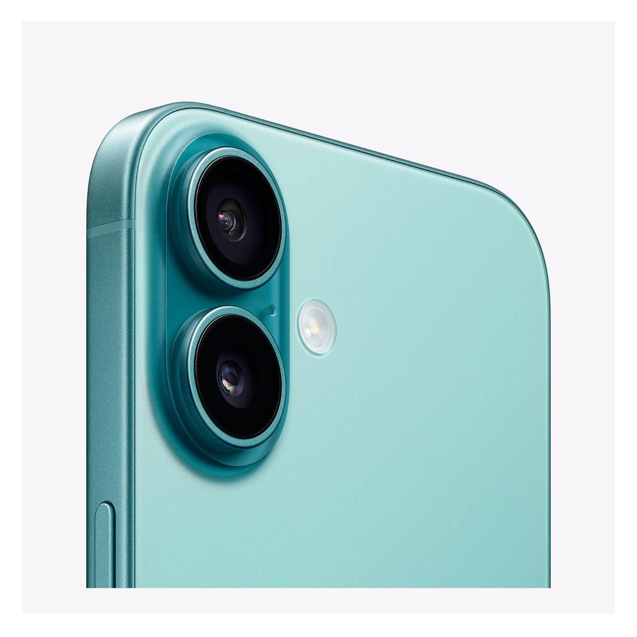 Смартфон Apple iPhone 16 - 128 ГБ - сине-зеленый - SIM+eSIM