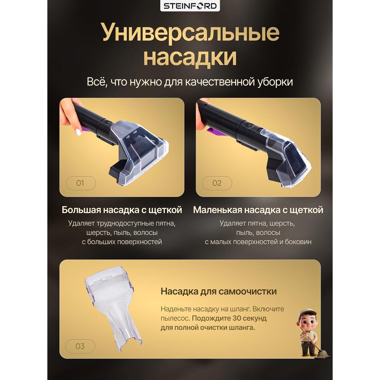 Пылесос напольный STEINFORD VC-06