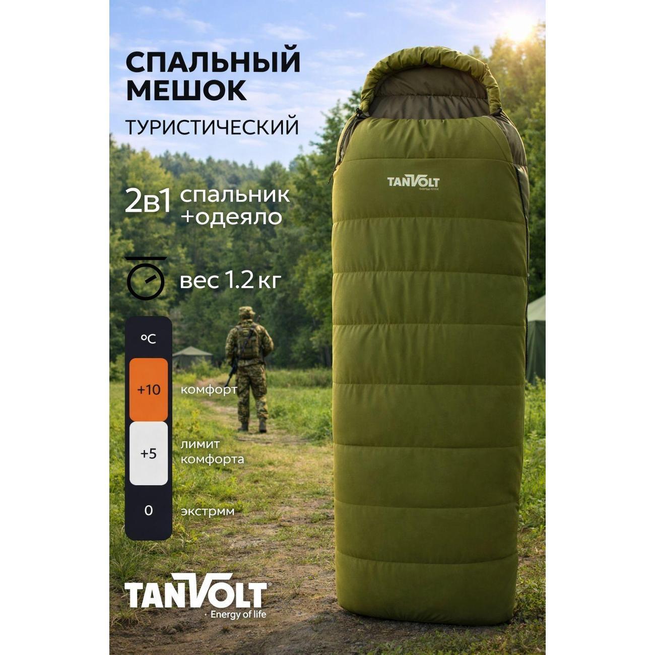 Спальный мешок TANVOLT теплый