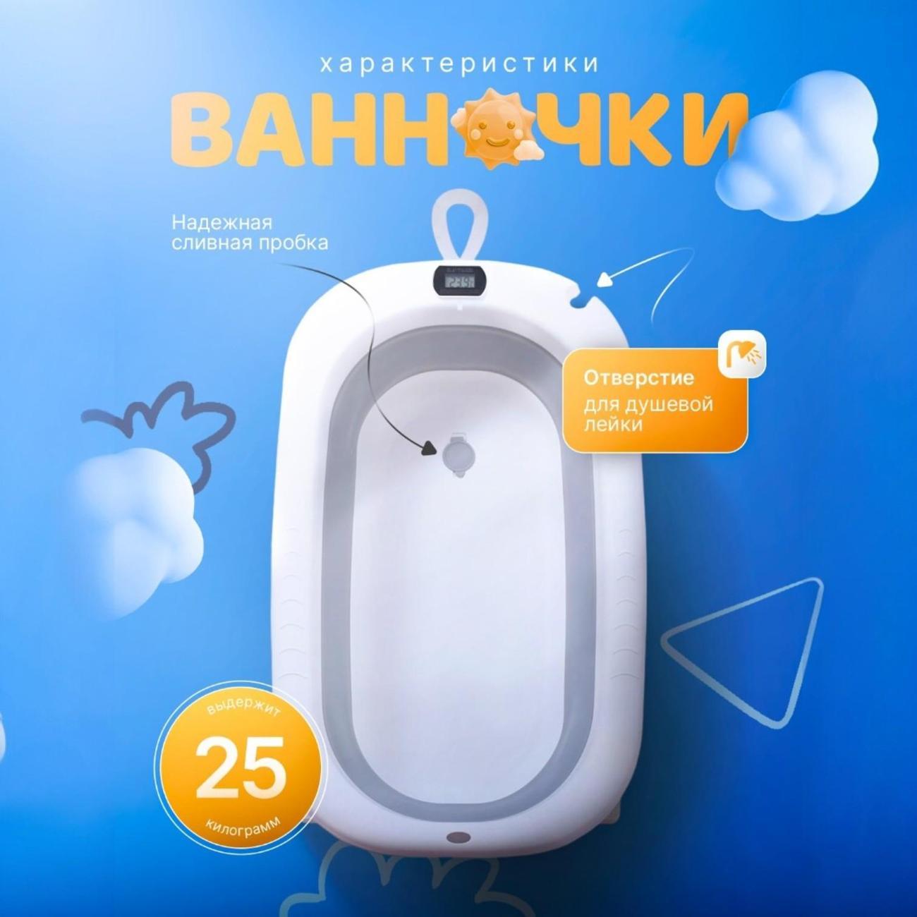 Ванночка детская Ami Baby Care для купания новорожденных
