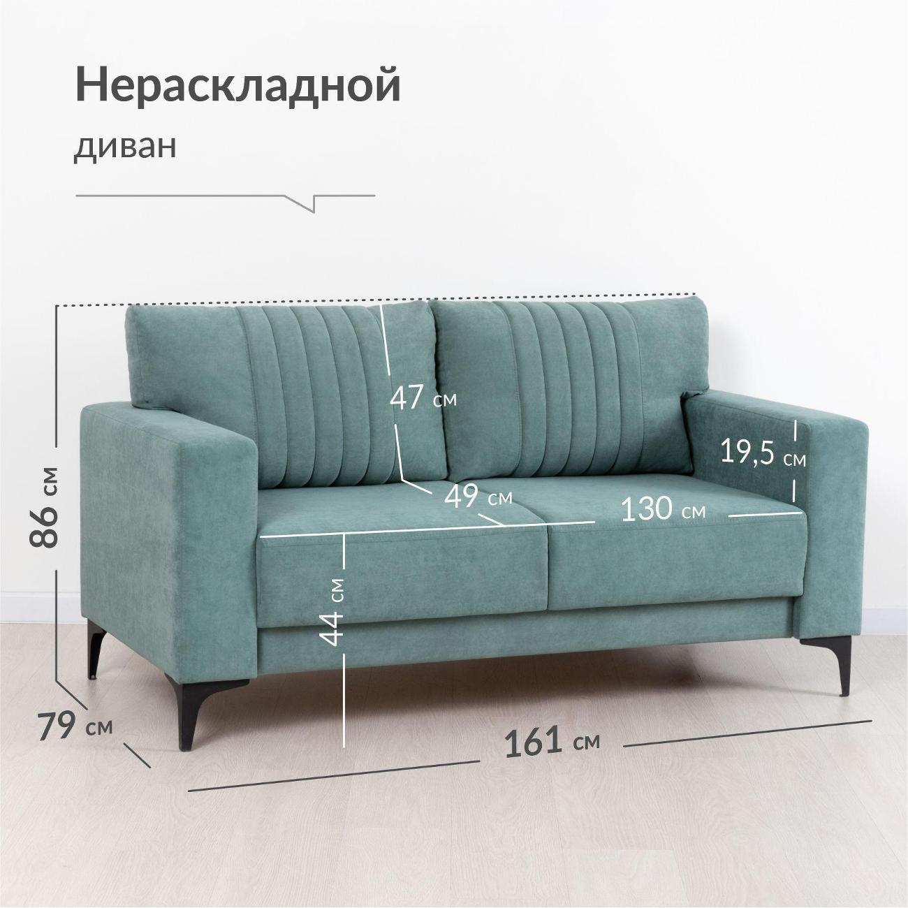 Диван Logium Рико, ментоловый