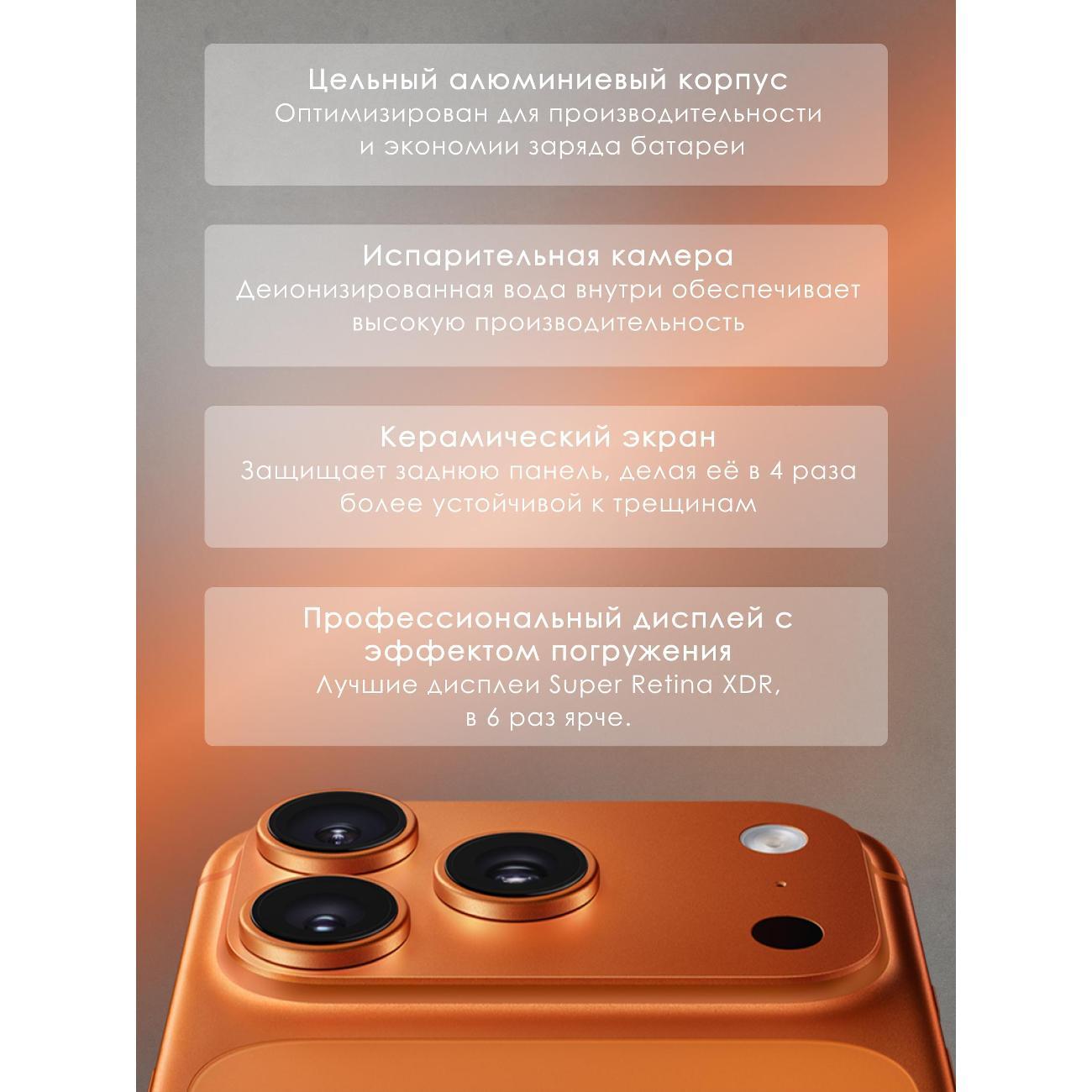 Смартфон Apple iPhone 17 Pro 256GB eSim+eSim Cosmic Orange(без R