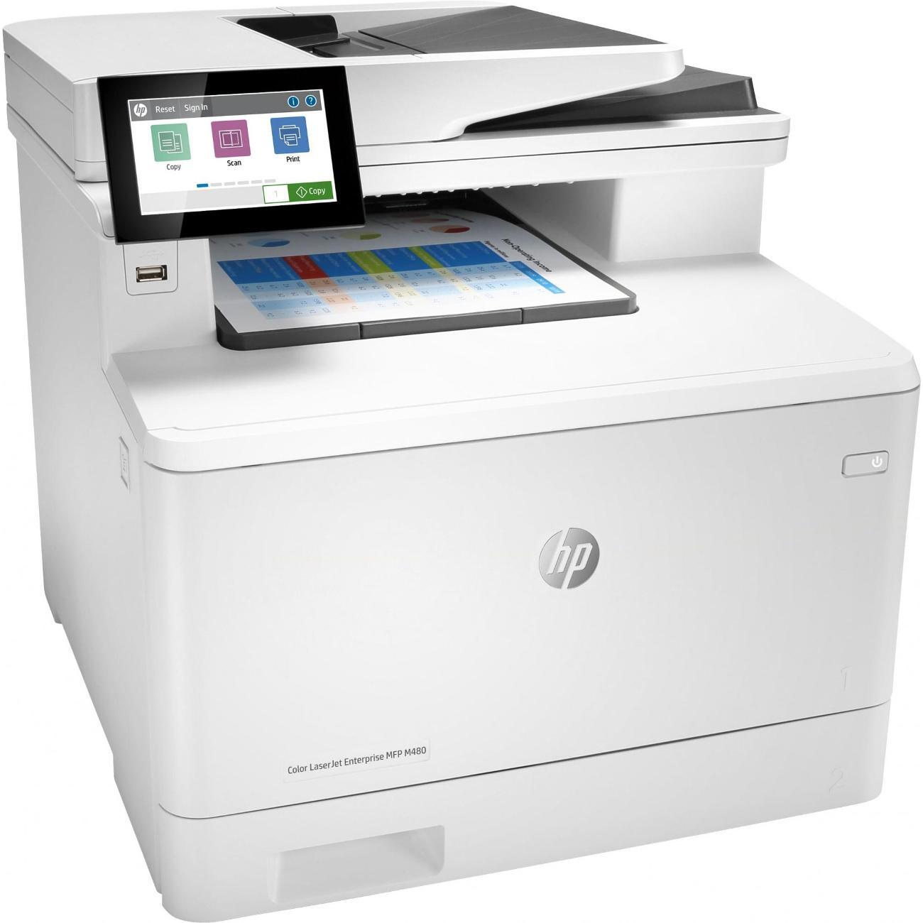 Многофункциональное устройство HP Color LaserJet Enterprise M480f (3QA55A)