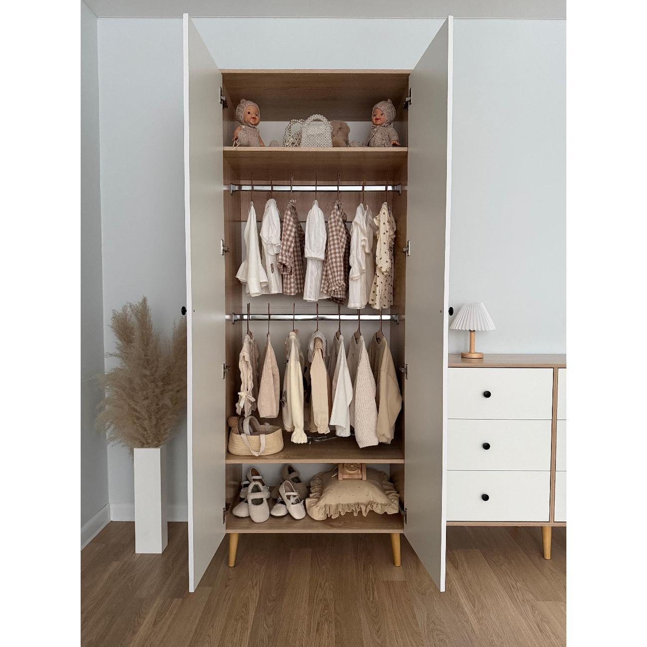 Шкаф распашной Львиная семейка Модерн 2.0 Белый/сонома