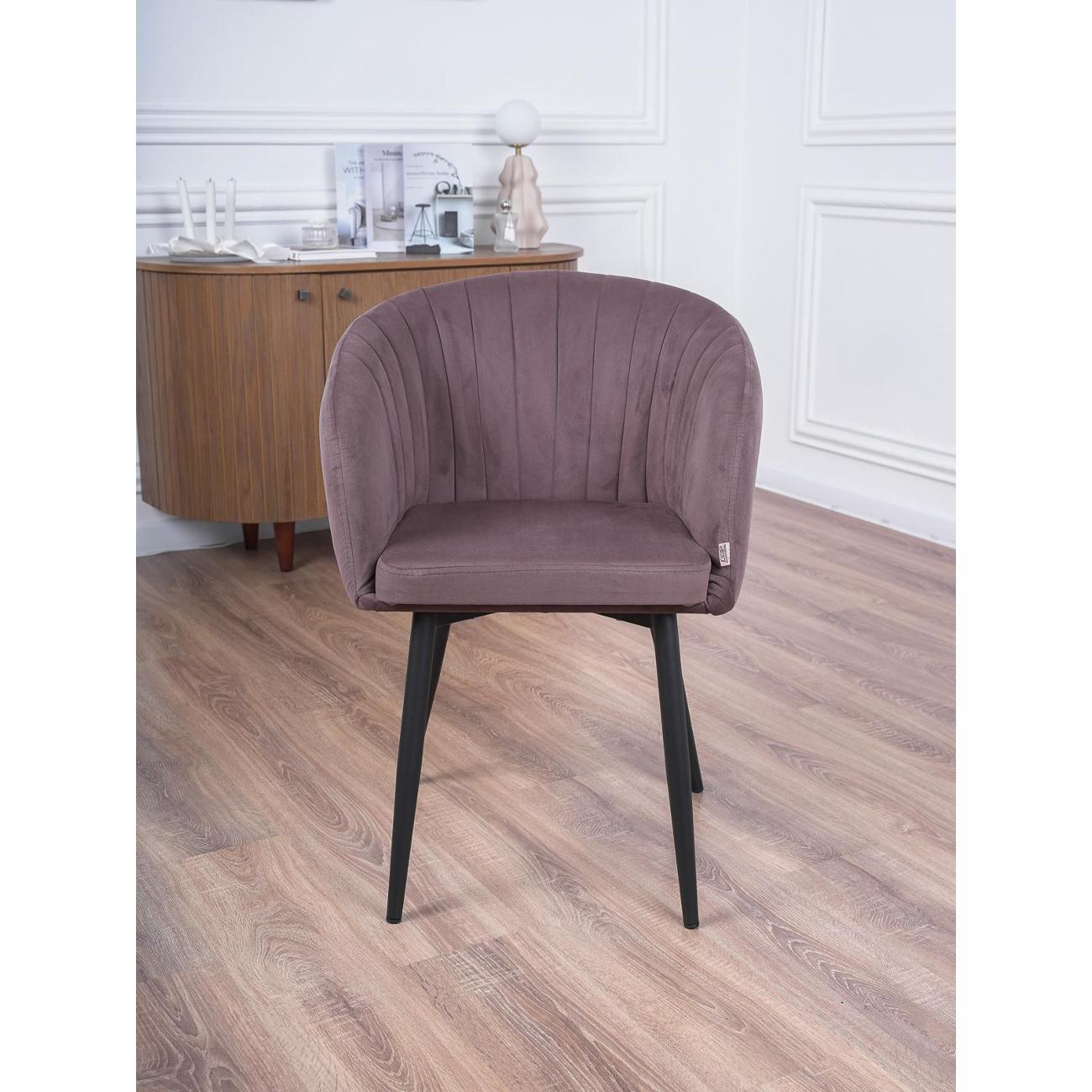 (МП)Стул Frenesie Малибу Велюр Шоколад 2