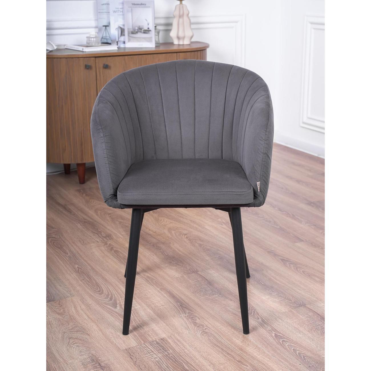 (МП)Стул Frenesie Малибу Велюр Графит 2в