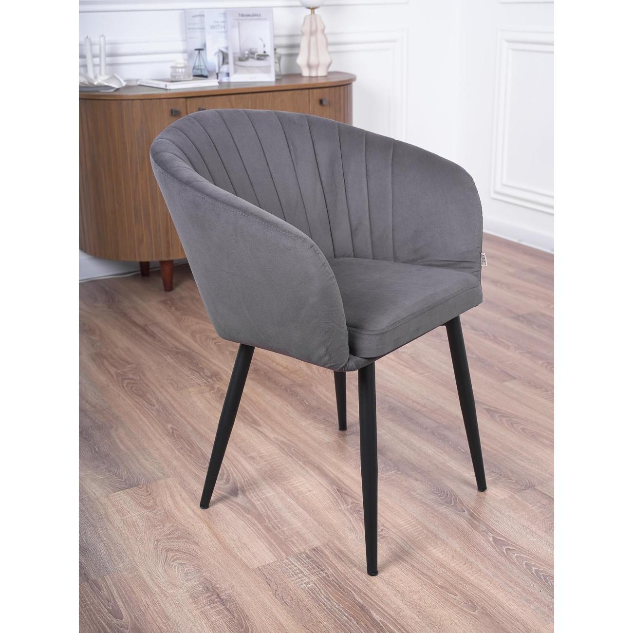 (МП)Стул Frenesie Малибу Велюр Графит 2в