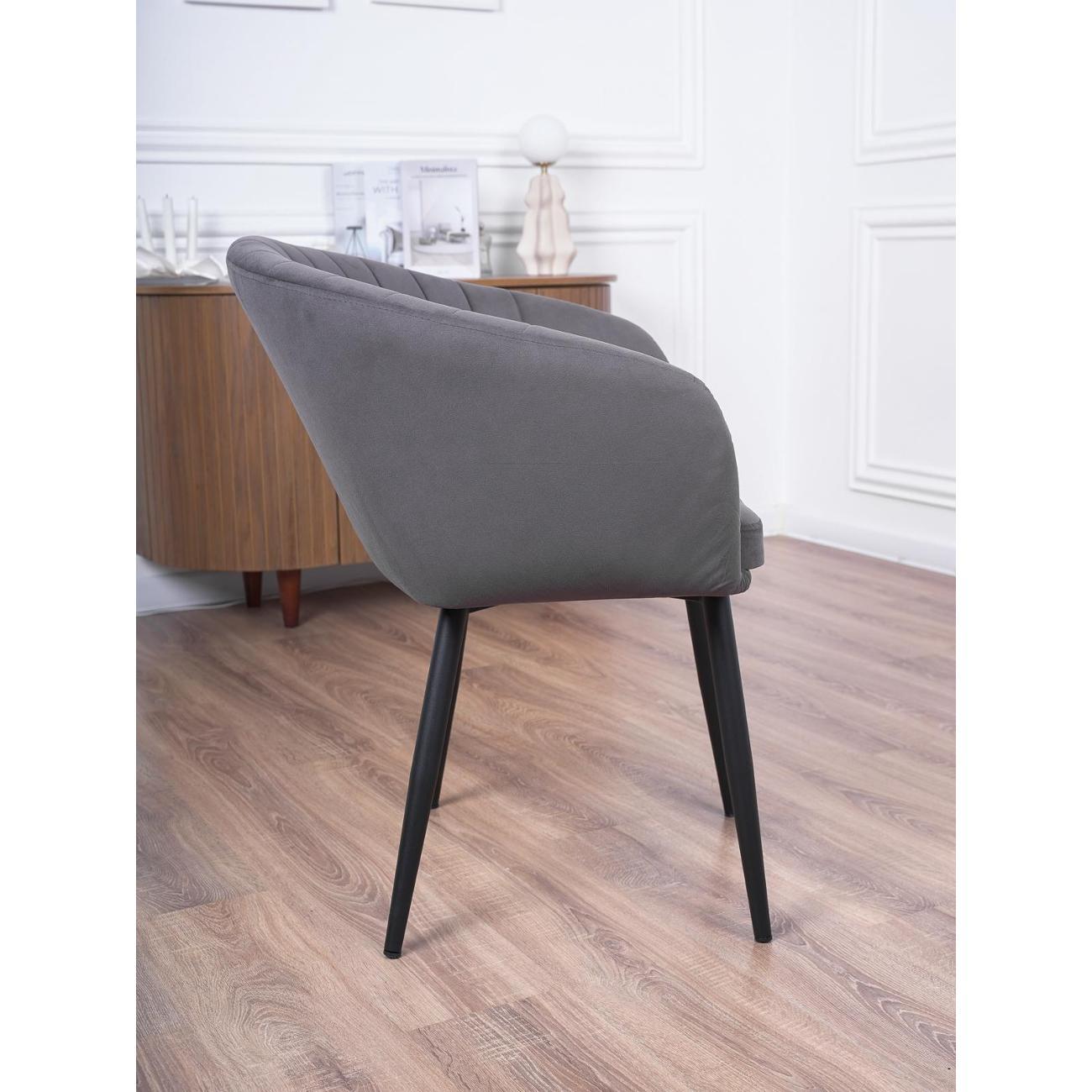 (МП)Стул Frenesie Малибу Велюр Графит 2в