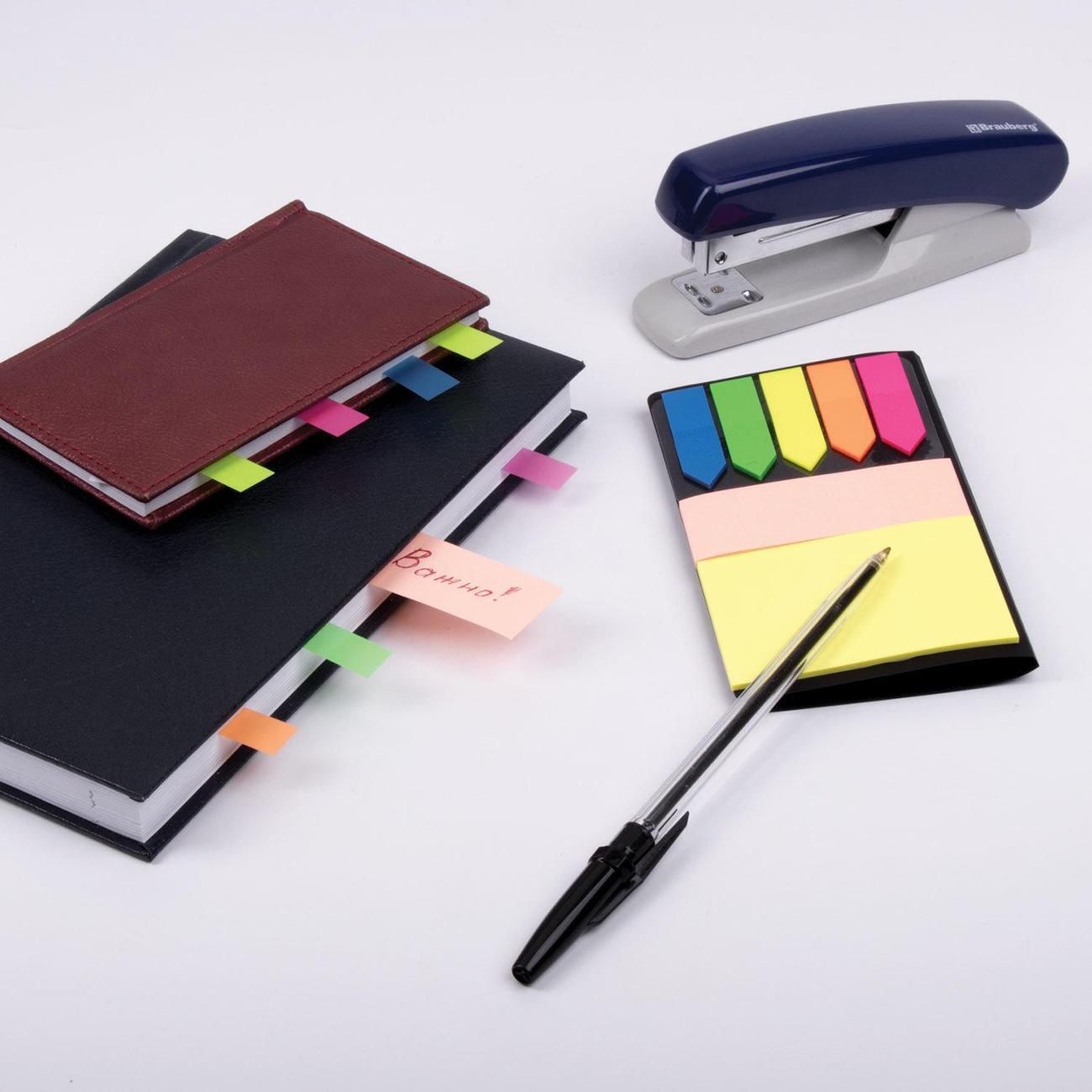 Стикер Brauberg Стикер и закладки BRAUBERG НЕОНОВЫЕ 20л