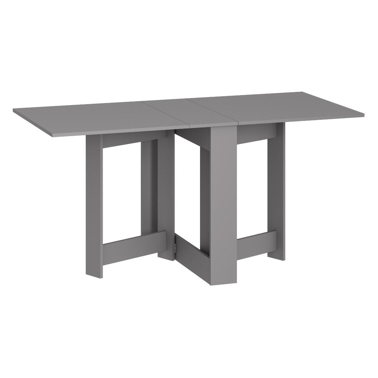 Стол обеденный Мебель-Комплекс Стол-тумба Лайт/Серый шифер